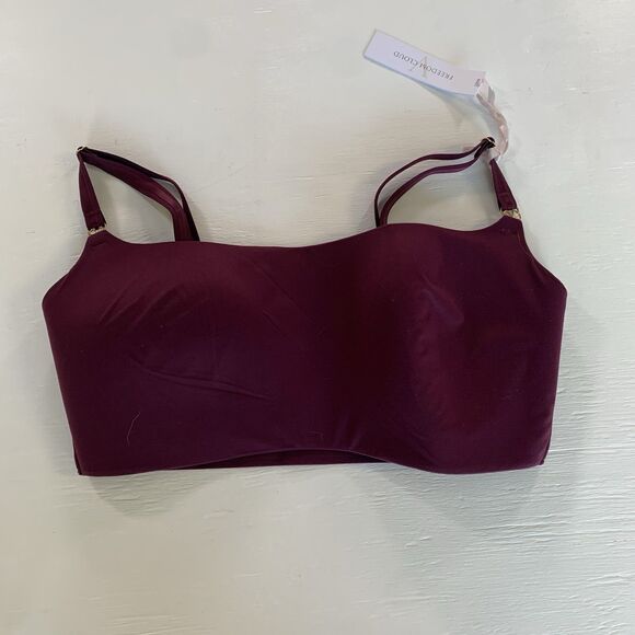 Victoria's Secret Kir Purple Love Cloud Smooth Straight Neck Lounge Bra S-DD - Picture 1 of 10